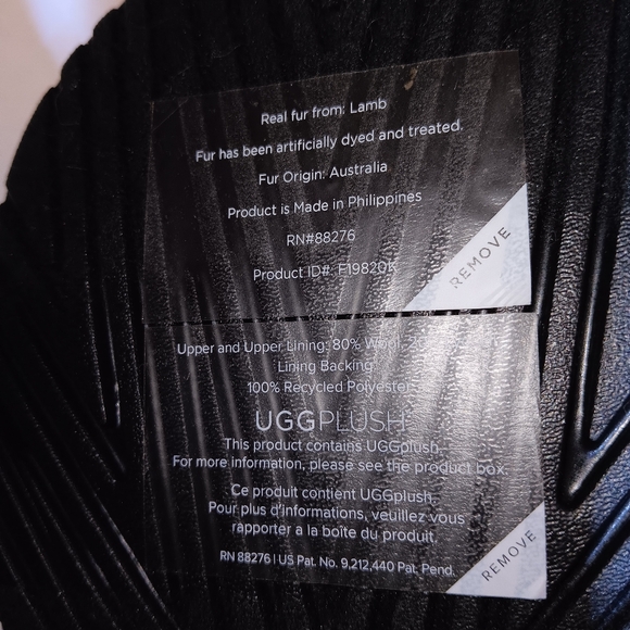 Ugg Mens Fluff It Slippers Size US 9 Black - NIB - Picture 8 of 10